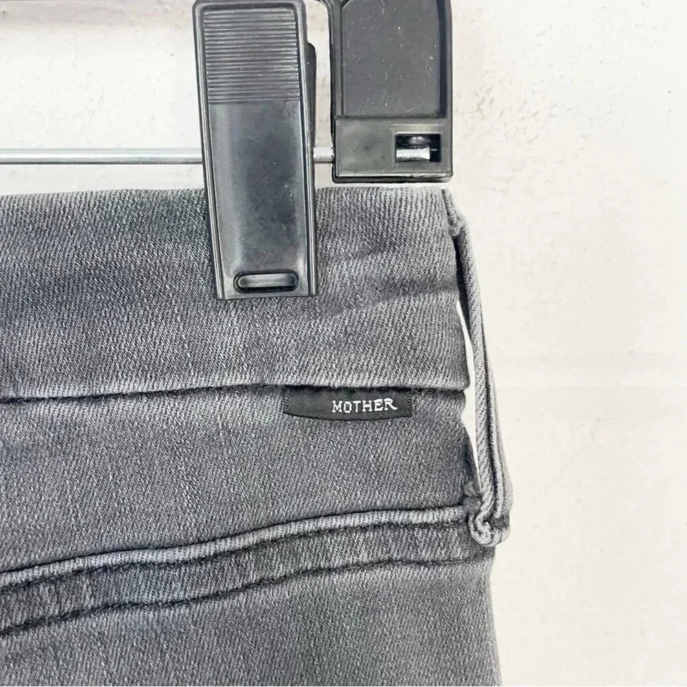 Mother The Looker Ankle Fray Distressed Jeans in Burning Out Lanterns Wash 29 - Picture 11 of 16